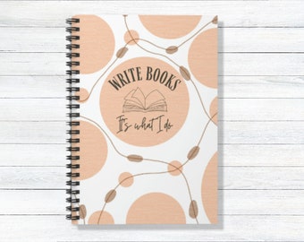 Spiral Notebook for Writers, Journal, Gift for Writer and Novelist, Ruled Line Journal, Writing Paper, Writing Journal, Gift for Author