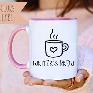 Writer's Brew Bookish Mug, 11oz Coffee Mug for Writers, Writing Teacher Gift, Giff for Writer, Reading Mug, Writing Mug, Mug for Writers