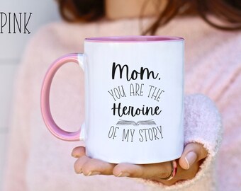 Bookish Mothers Day Mug, 11oz Coffee Mug for Mom, Gift for Mom, Mothers Day Gift, Bookworm Mama, Book Lover Mom