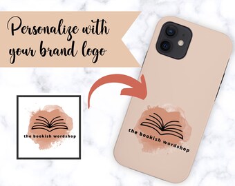 Customized Logo Phone Case for Authors and Writers, Tough Phone Cases, Personalized Phone Case for iPhone, Samsung, Google Pixel