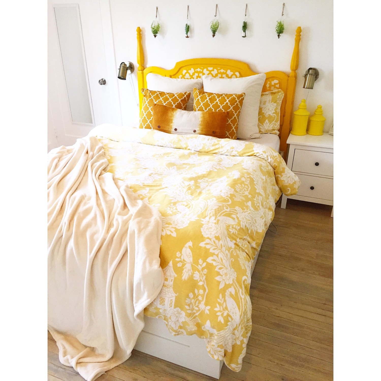 Shabby Chic Bedroom Yellow