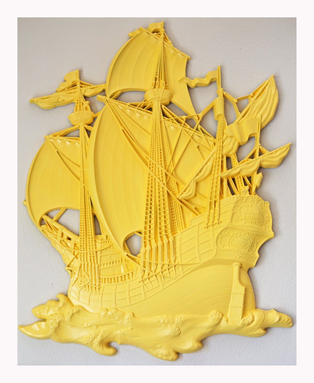 Yellow Sail Away With Me Ship Wall Decor Etsy