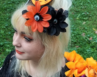 Spooky Eyeball Flower barrette