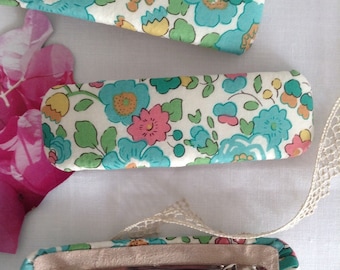 Liberty London Betsy Tana Lawn French Style(Korea made) Barrette Hair Clip 3cm x 10cm