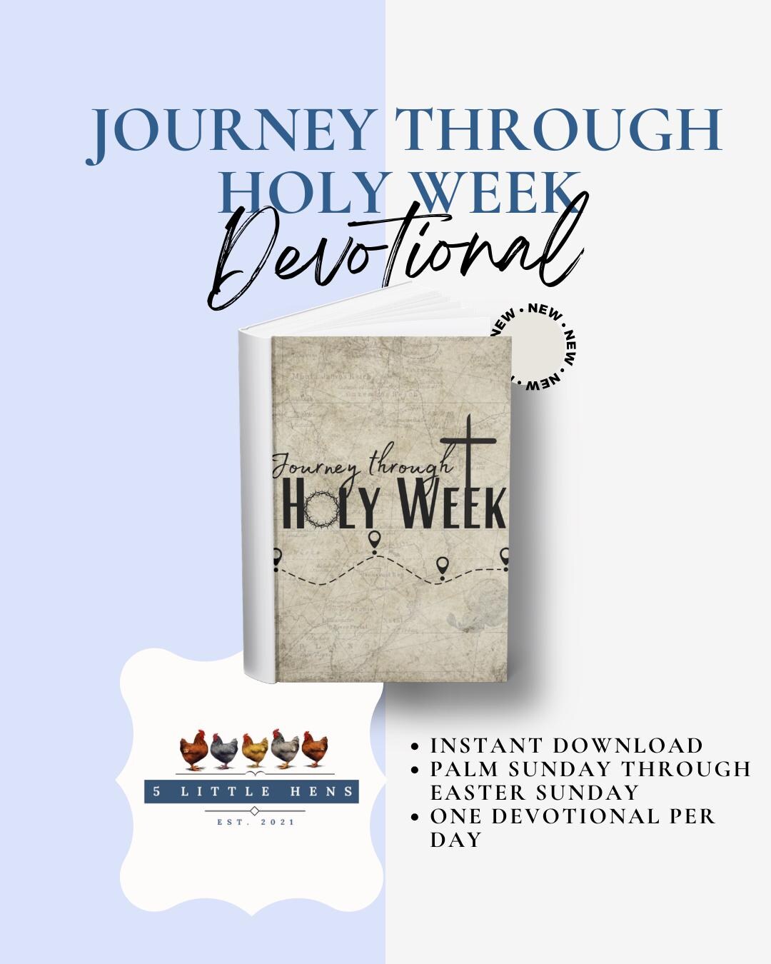 Journey Through Holy Week Family Devotional - Etsy