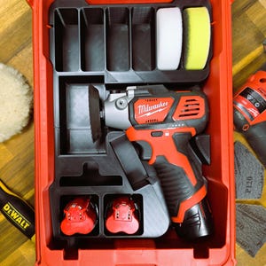 Milwaukee M12 Punktpolerare/Detaljslip - Insats för Packout Compact Organizer Modell 48-22-8435