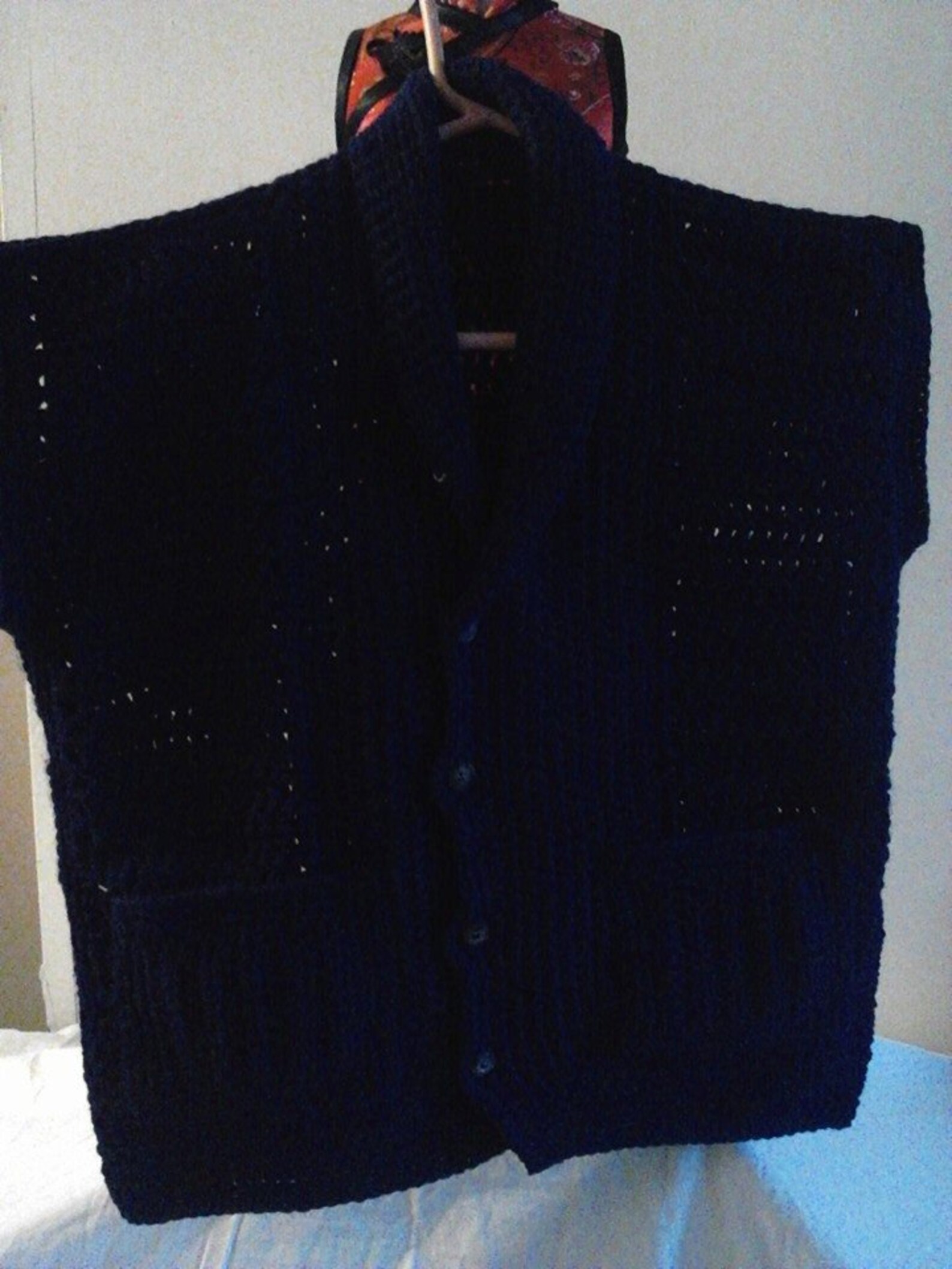 Soft Navy Blue Sweater Vest / Cardigan Etsy