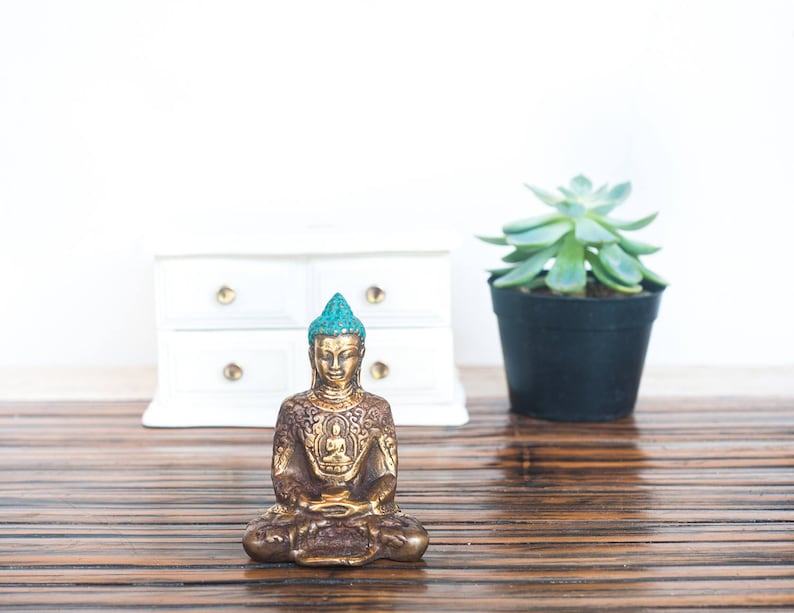 Meditating Buddha Statue Small Buddha Statue Zen Buddha Etsy