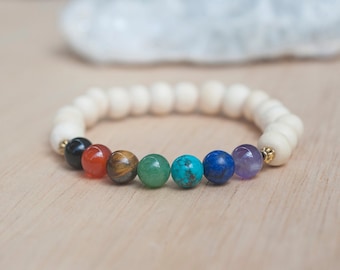 Chakra Armband, Chakra Steine, Balance Armband, Edelstein Kristall Heilarmband, Weihnachten Geschenkidee, 7 Chakra Armband, Chakra Heilung