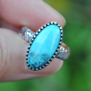 SIZE 6, Kingman Turquoise Ring, Kingman Turquoise Jewelry