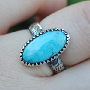 SIZE 6, Kingman Turquoise Ring, Kingman Turquoise Jewelry