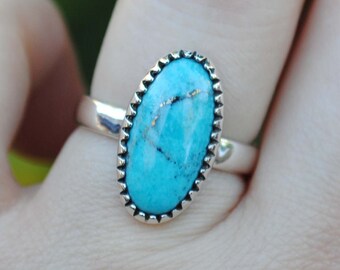 SIZE 6, Kingman Turquoise Ring, Kingman Turquoise Jewelry