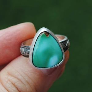 SIZE 5.75-6, Royston Turquoise Ring, Sterling Silver Turquoise Jewelry