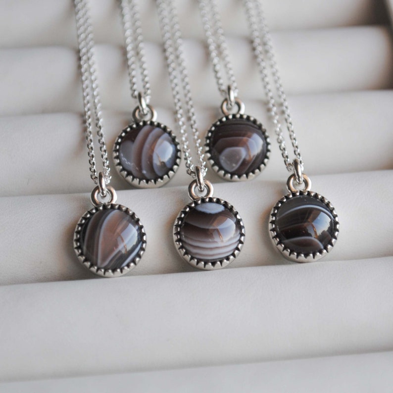 botswana agate necklace