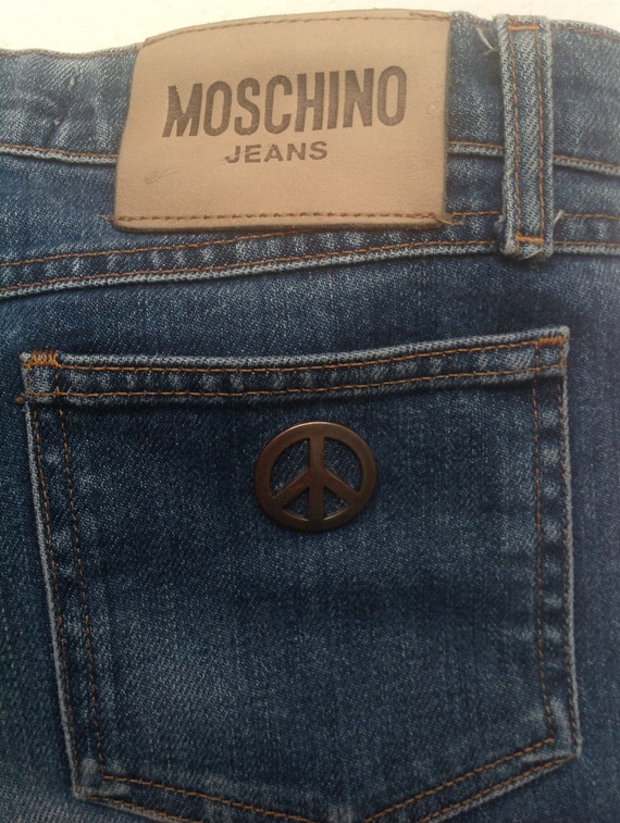 Vtg MOSCHINO Highwaisted Bell Bottom MOSCHINO Jean