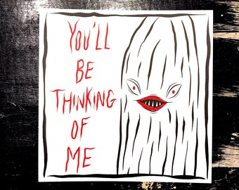 THINKING OF ME - postcard print