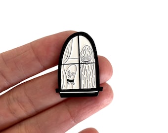 WINDOW WATCHERS - enamel lapel pin