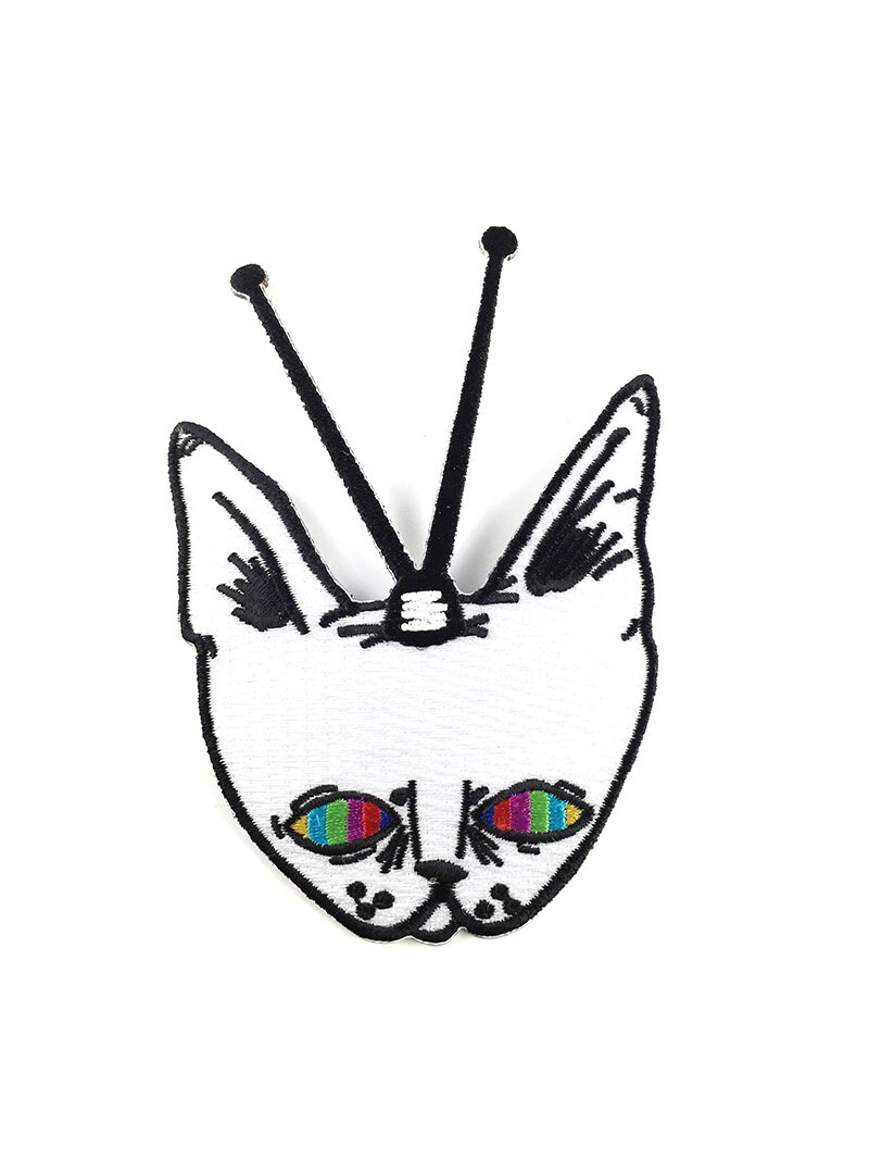 TV CAT - embroidered patch