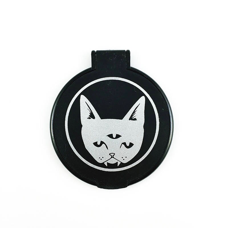 Three Eyed Cat - pocket mirror