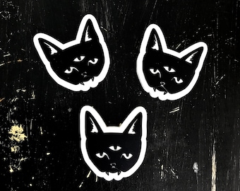 GATO DE TRES OJOS - parche autoadhesivo de PVC