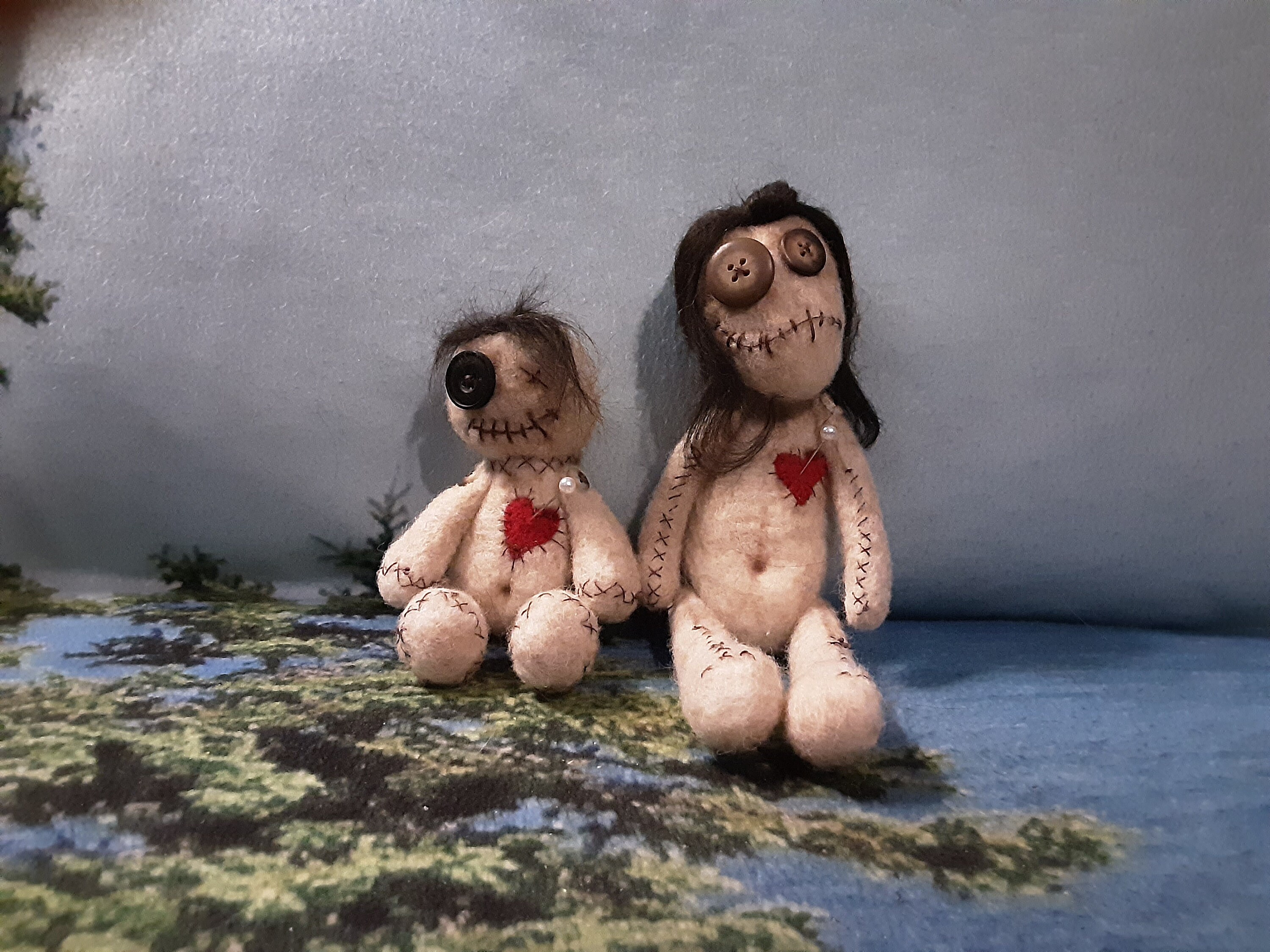 Accessoire Fun Vaudou Poupée Vaudou Dans Un Verre - 10cm, Faite Main - Avec Aiguilles - Cadeau Humoristique Pour Amis, Collègues Poupée Vaudou Cadeau