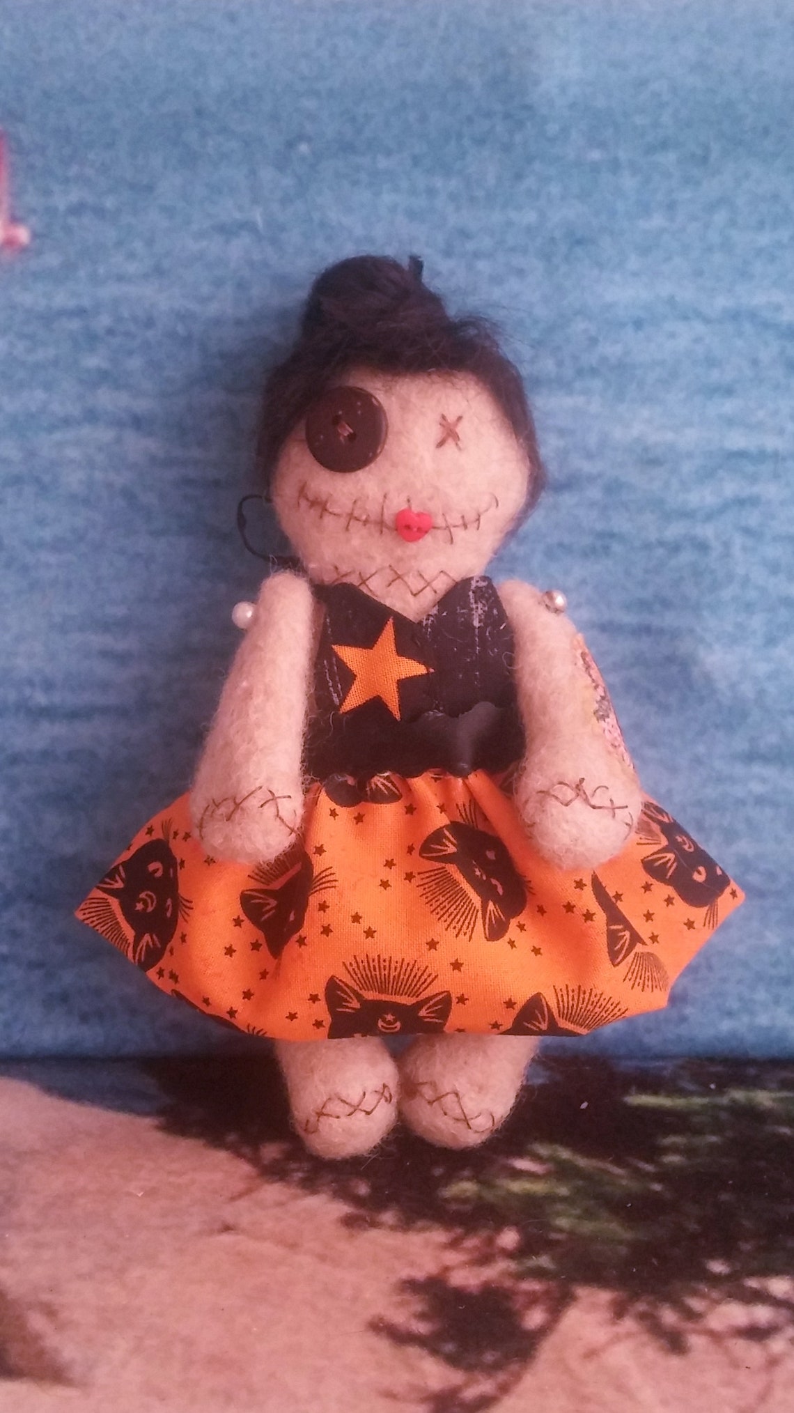 Voodoo Doll Handmade voodoo doll Needle Felted Voodoo Doll Etsy