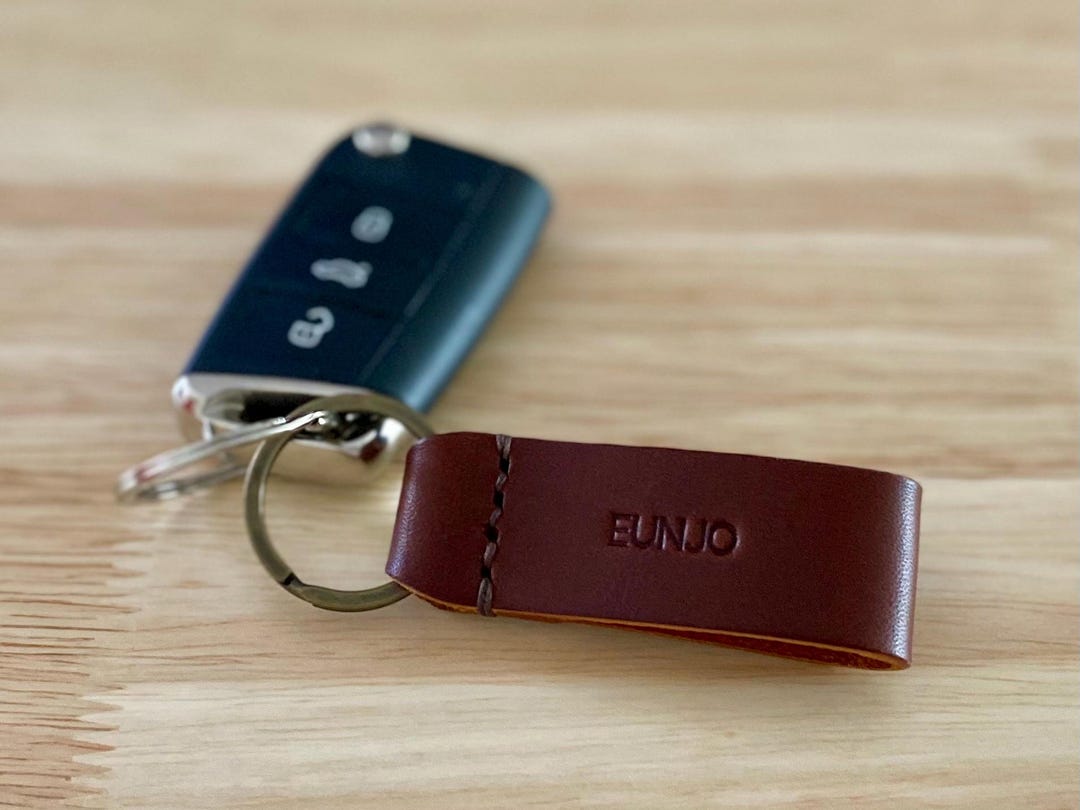 【MODERNIF】Modernif Leather Keyring Hand-stitched Leather Keyring 04 / Personalised Keyring