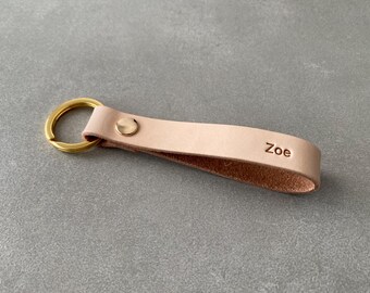 Personalised Keyring 07/ Personalised Leather Keyring/ Custom Initial Keychain/ Anniversary Gift