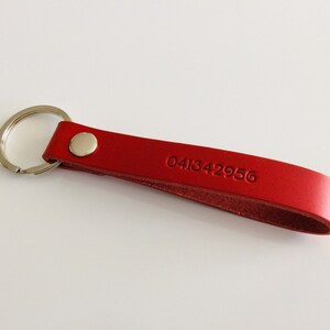 Personalised Leather Keyring 01 / Personalised Keyring/ Leather Keyring/ 3rd Anniversary gift image 3