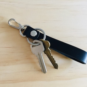 Personalised Leather Keychain 10 / Custom Leather keyring / Leather Key Chain