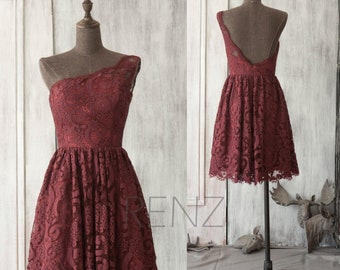 wine short bridesmaid dresses