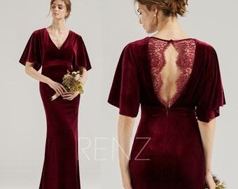 maroon wedding bridesmaid dresses