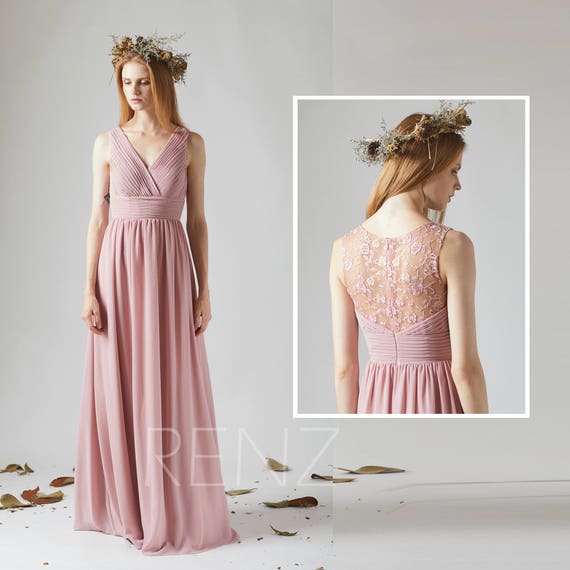 maxi dress dusty rose