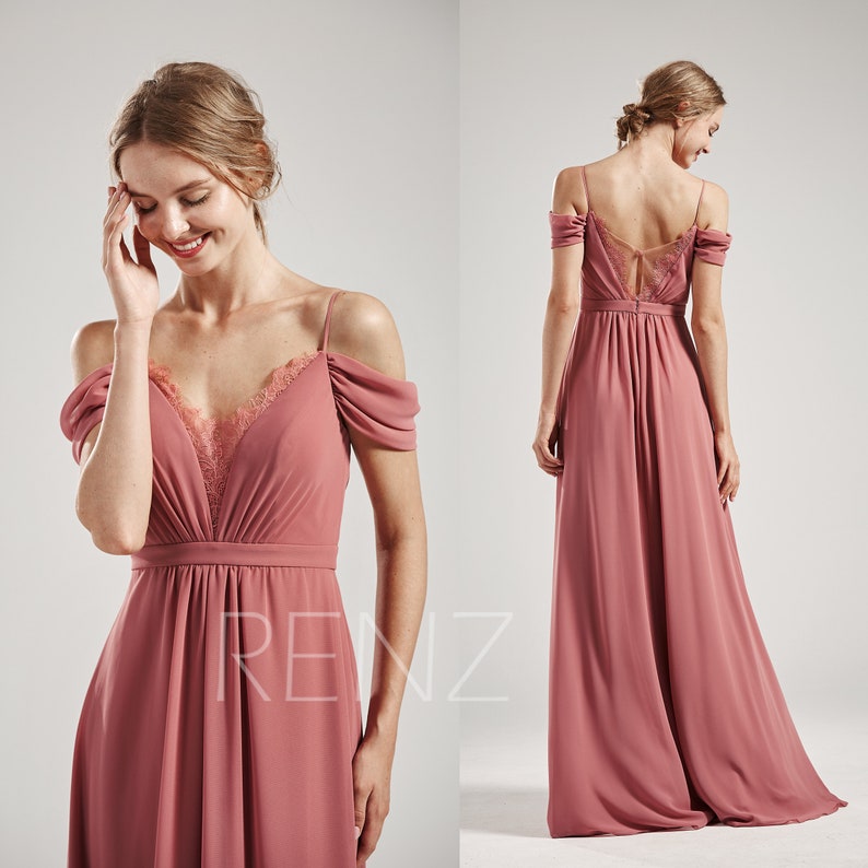 Old rose bridesmaid gown Clearance