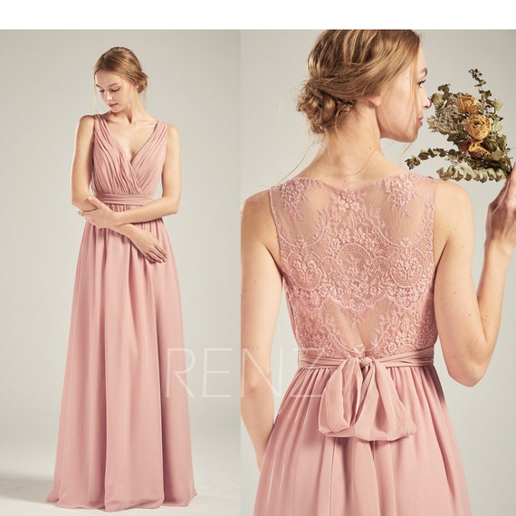 dusty rose maxi dress with sleeves