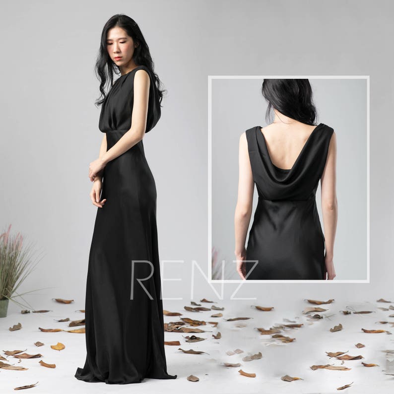 Chiffon Black Wedding Dresses