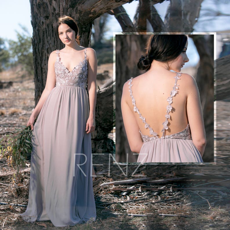 Taupe Wedding Bridesmaid Dresses