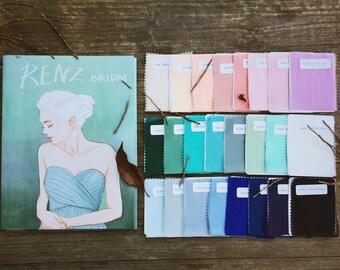 Individual Large Swatch Pieces Only for Chiffon,For Wedding Dress & Bridesmaid Dress,Prom Dress,Party Dress(RenzRags)