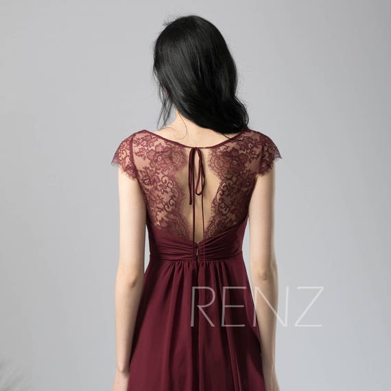 burgundy boho bridesmaid dresses