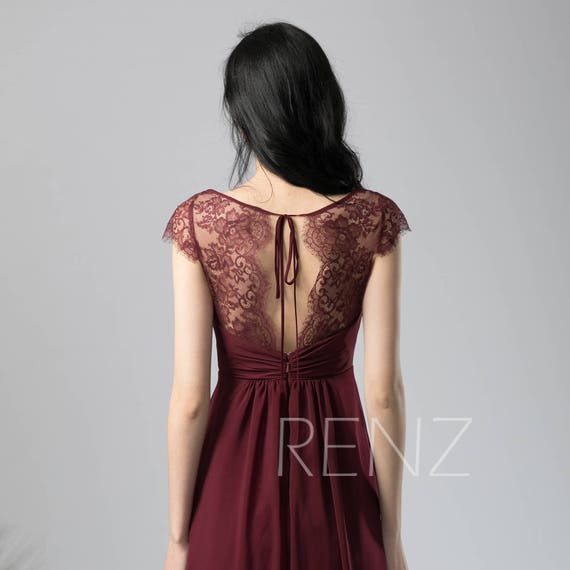 maroon boho bridesmaid dresses