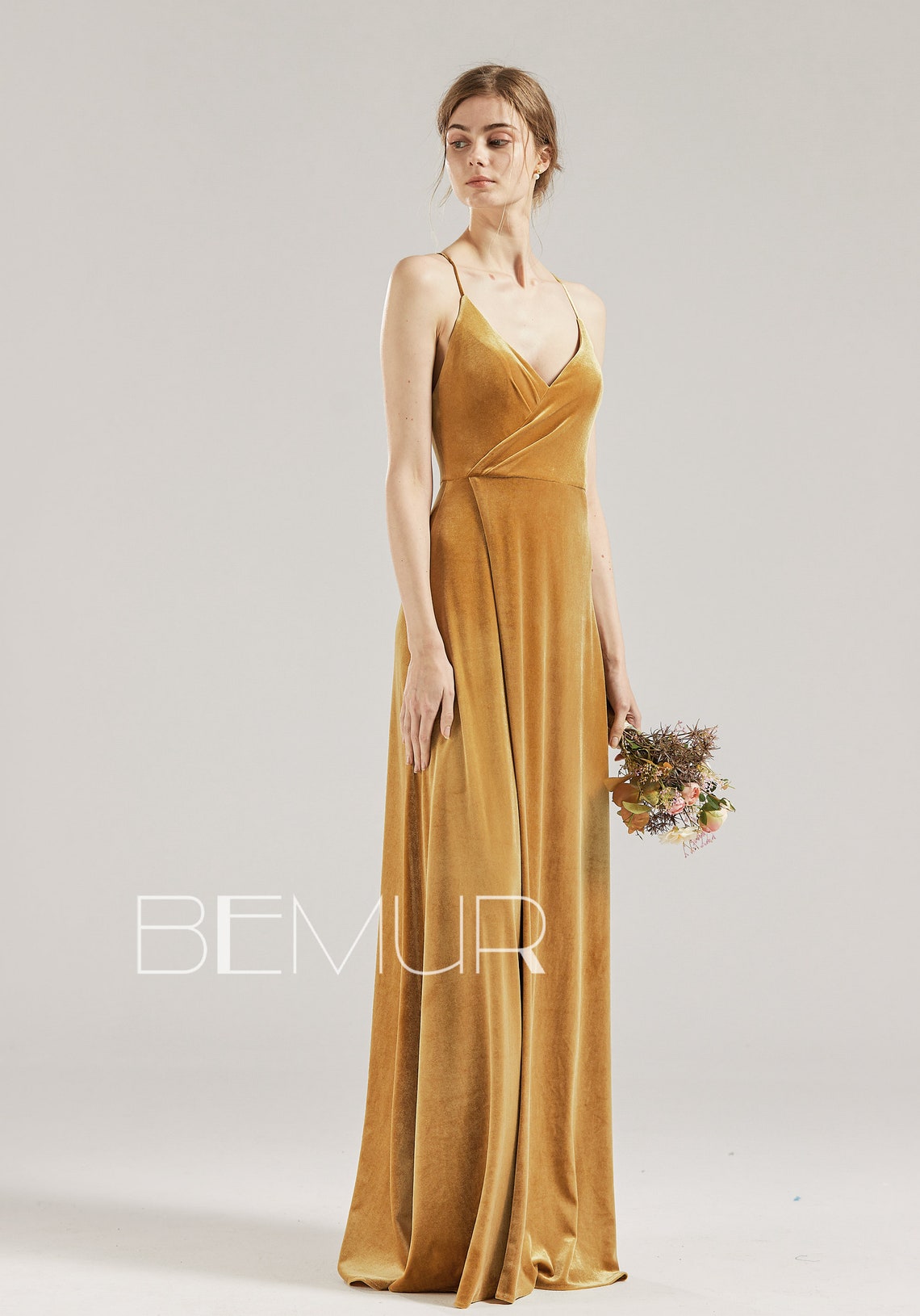 windsor ginger sequin mesh strappy gown