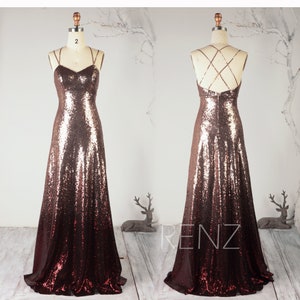 wine and gold bridesmaid dresses