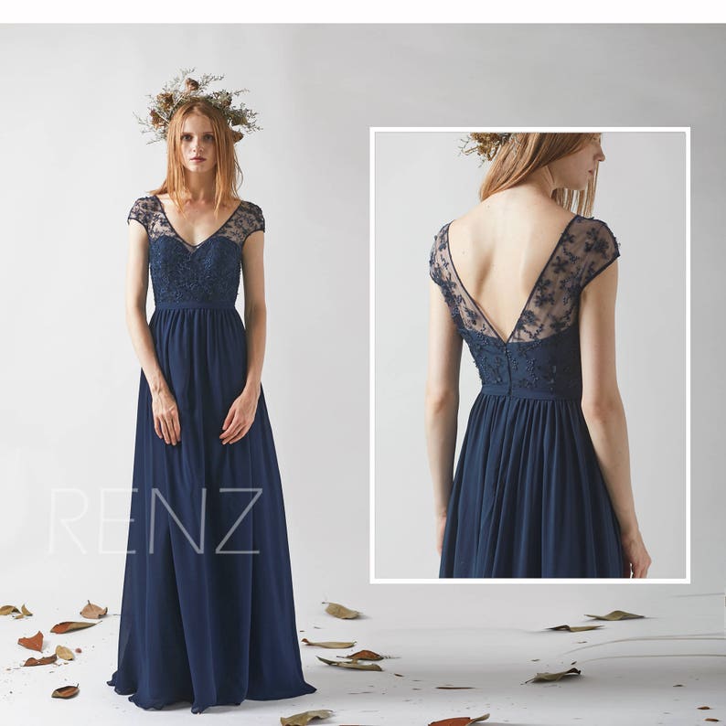 Sweetheart Chiffon Bridesmaid Dress Lace Sleeves