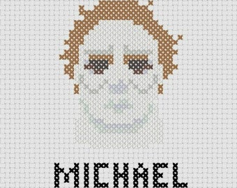 Michael Myers Cross Stitch Pattern PDF Instant Download MODERN