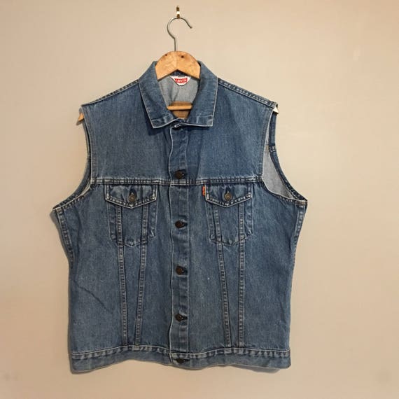 levis denim vest