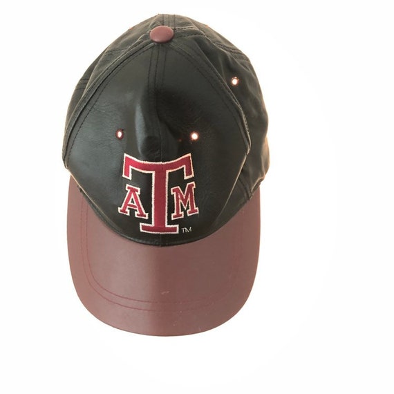 vintage leather baseball cap