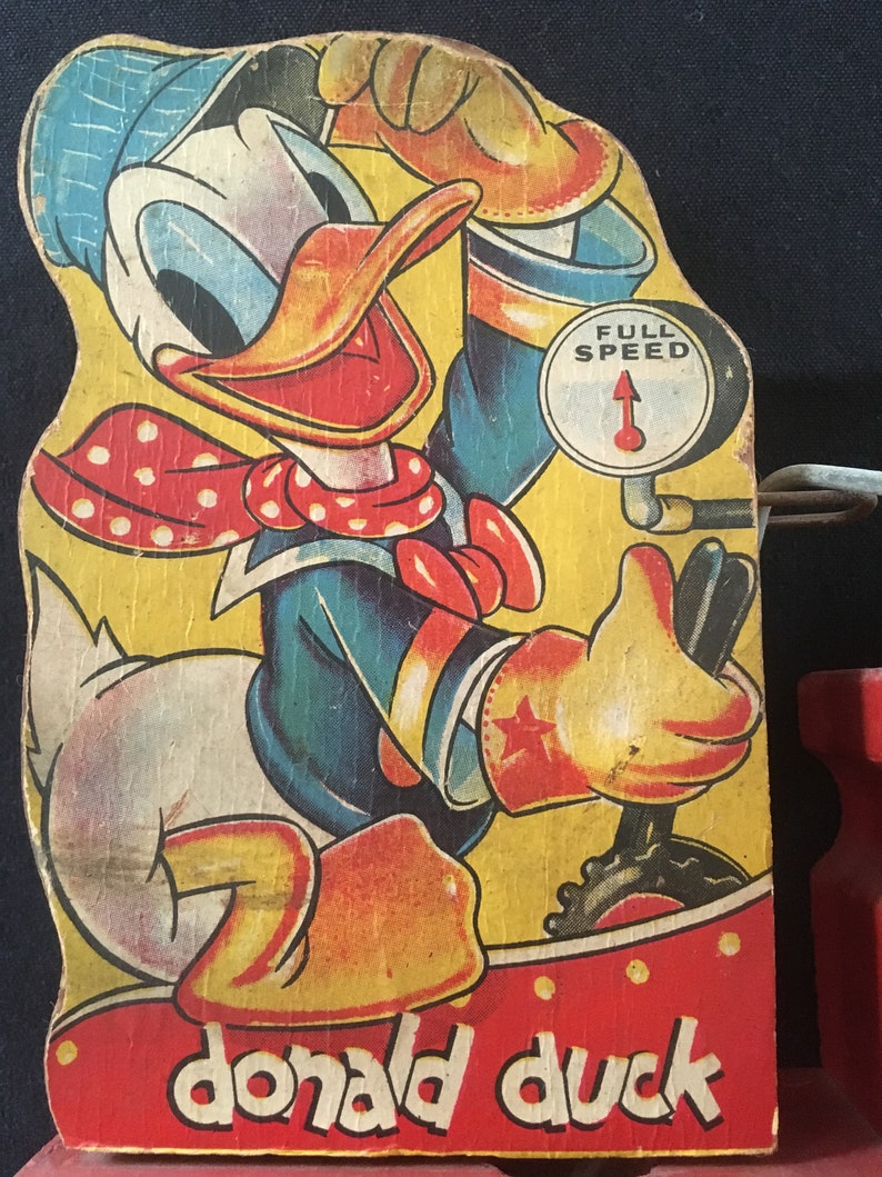 donald duck pull toy