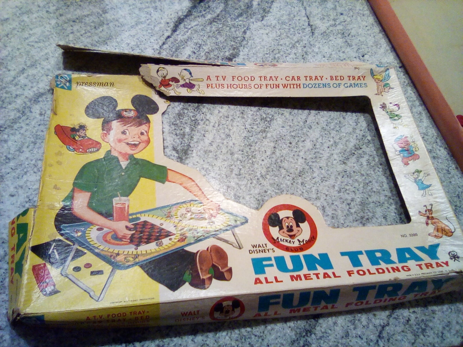 Vintage Walt Disney Fun Tray / Folding Game Tray Etsy