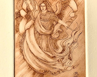 John Anthony Miller JERUSALEM ANGEL engraving #20 of 35