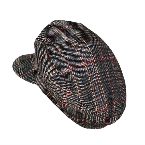 Fisherman's Cap Brown and Black Wool Tartan -  Canada